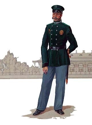 Егор Фёдорович Бестен-Бостеле. Один из первых обер-кондукторов, приглашённых работать на Санкт-Петербурго-Московскую дорогу.