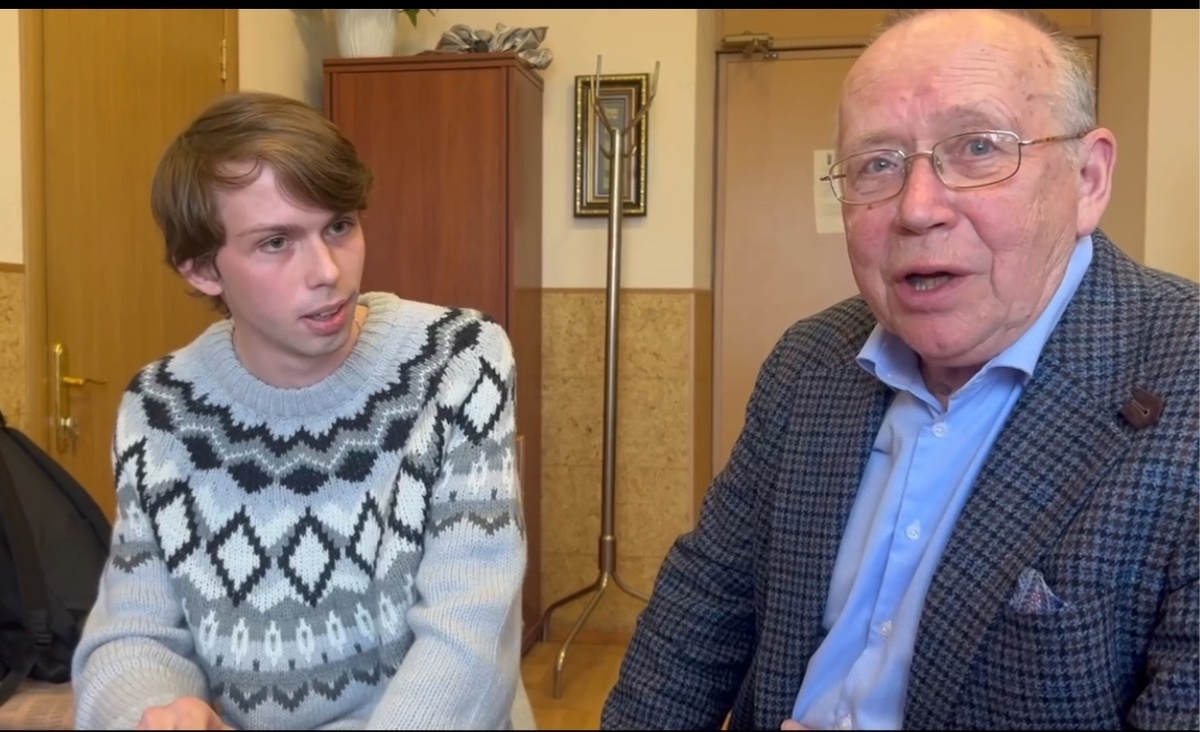 Иван Зуев и Юрий Вяземский в момент интервью