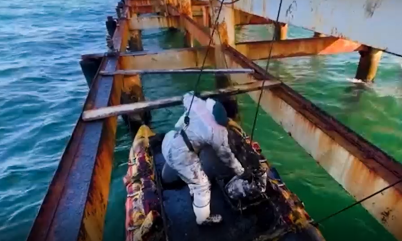    Скриншот видео t.me/opershtab23