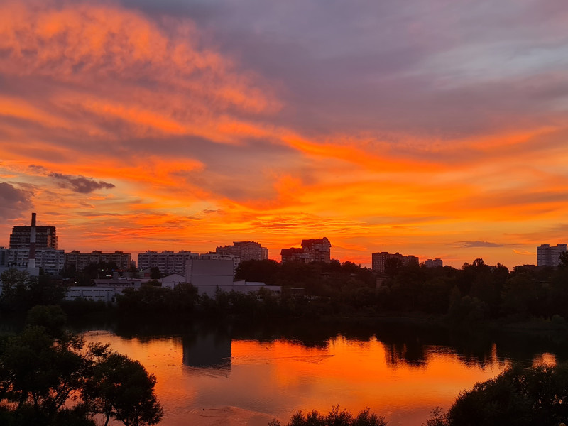 Закат на Серебрянке