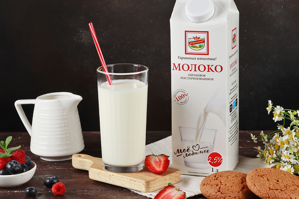 Молоко ТМ «ЕРМОЛИНО»