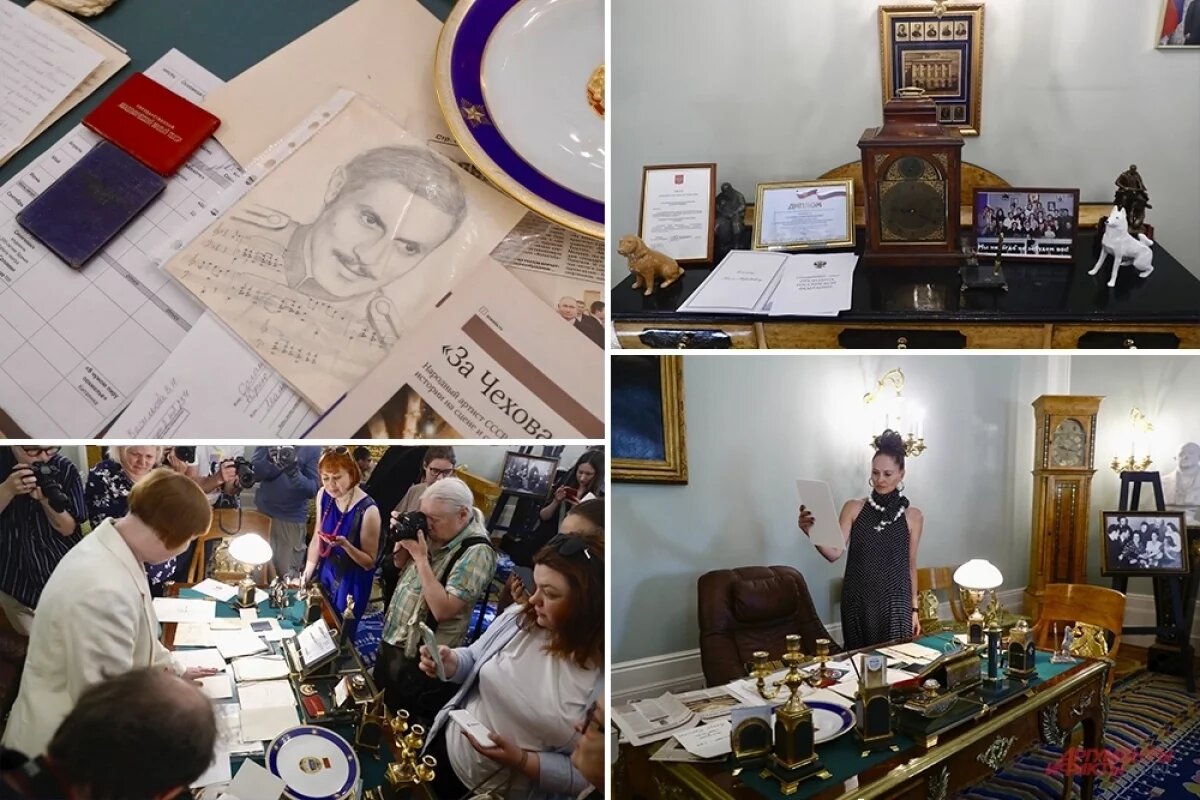    В Малом театре открыли мемориальный кабинет Юрия Соломина.