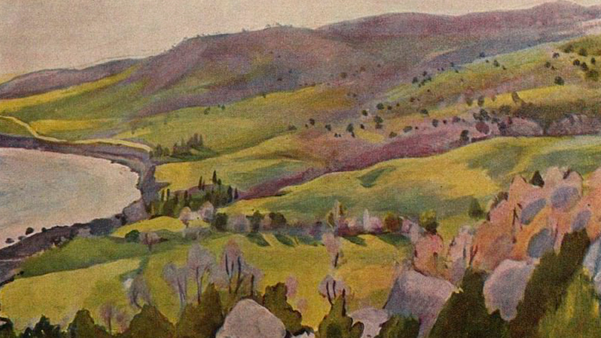 Зинаида Серебрякова – Швейцарский пейзаж близ Женевы, 1951 г.