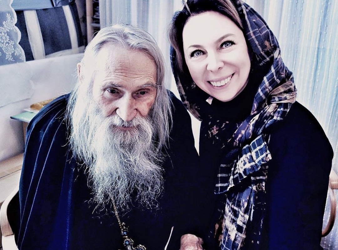 Наталья Владимировна Бондарева со схиархимандритом Илием (Ноздриным)