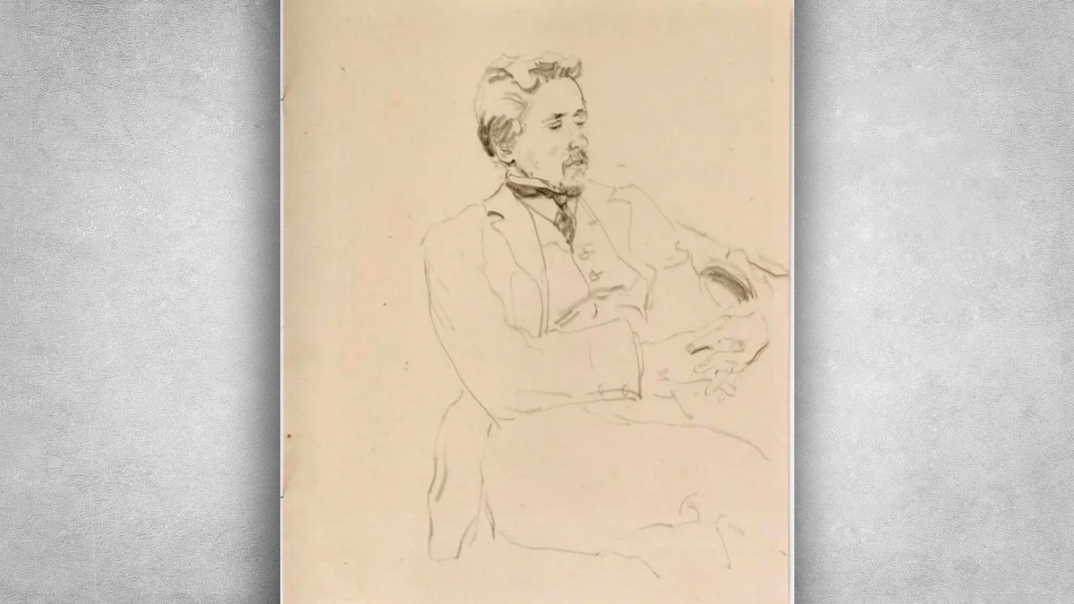 Филипп Малявин — Автопортрет, 1910 г.