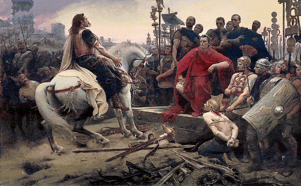 Верцингеториг сдается Цезарю