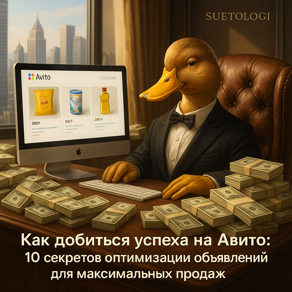    Секреты успешной работы с оптимизация на Авито Суетолог