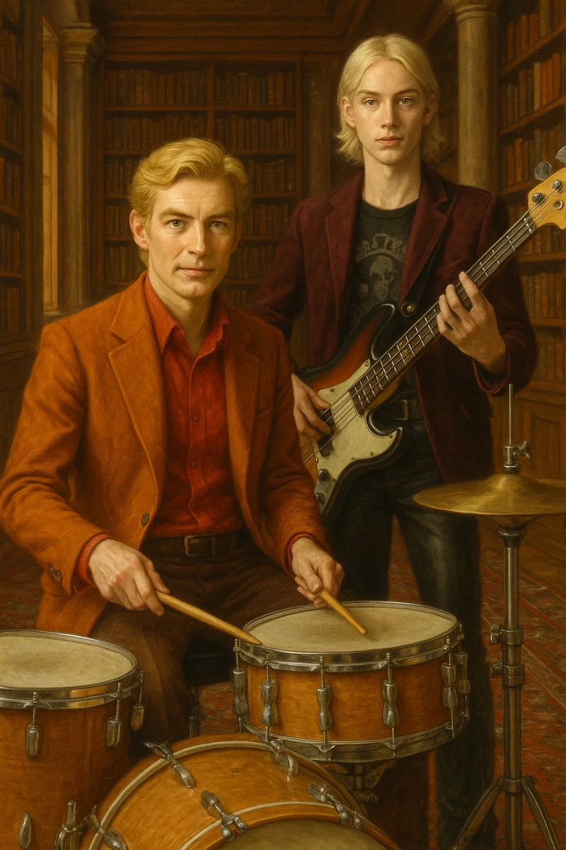 Иллюстрация «Король Рэндом и его сын Мартин» — результат творческого тандема между мной и ИИ.