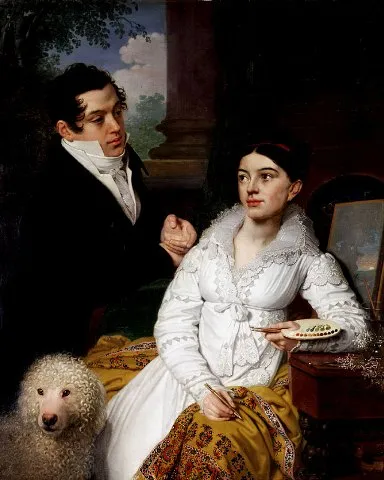 Портрет А. Г. и А. А. Лобановых-Ростовских. В. Л. Боровиковский