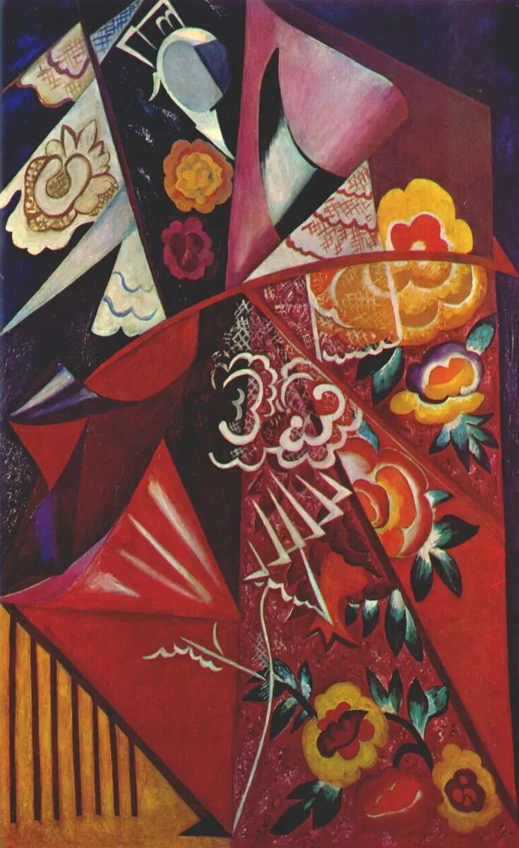 Наталья Гончарова. "Испанка". 1916 