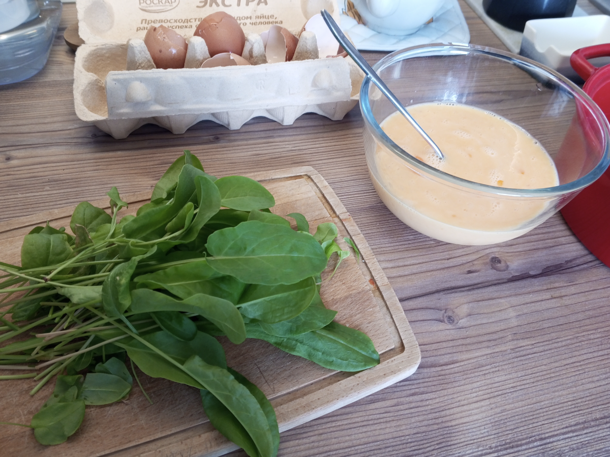 щавель и яйца