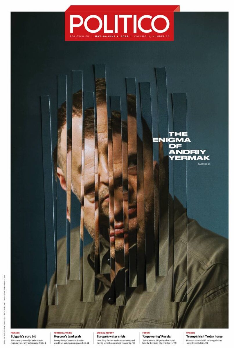 Обложка польского журнала с портретом Ермака  со всеми его тайнами и замыслами против России. Доходчиво! ТГ В. Корнилов 