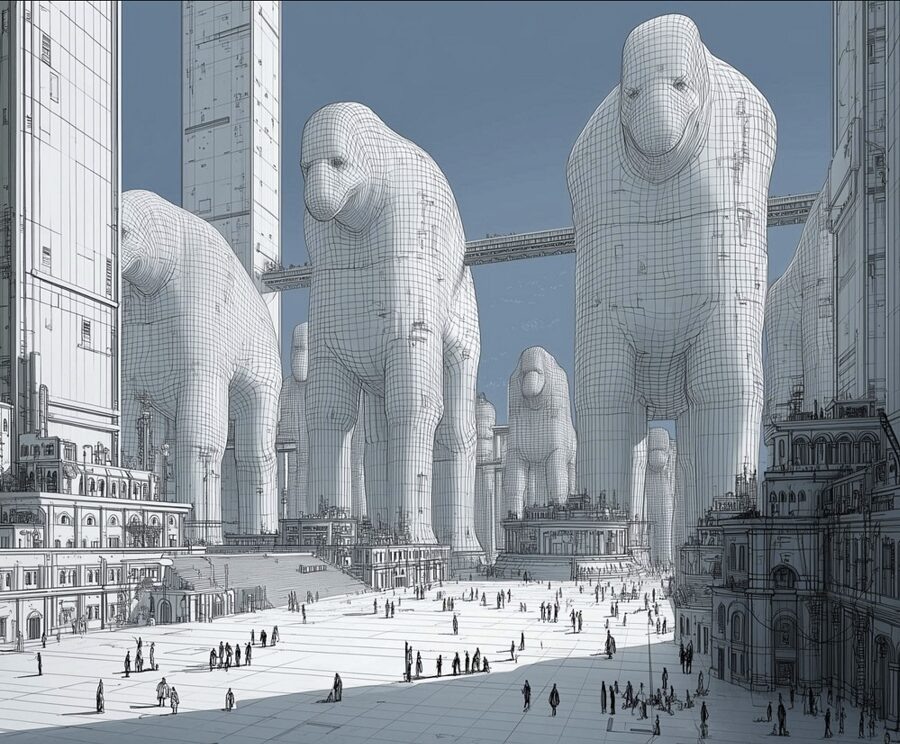 
Полина Шиндина «Атланты». Digital art © Пресс-служба конкурса