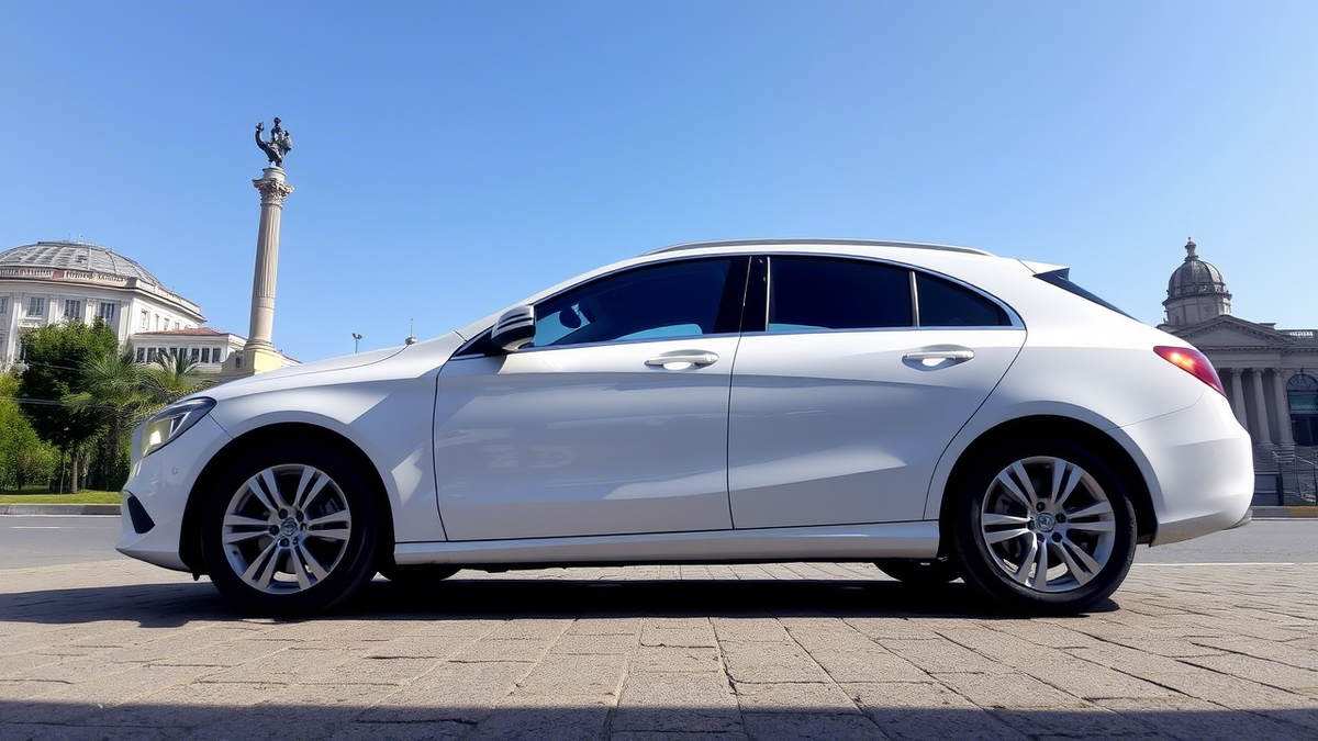 Арендованный автомобиль в Тиране 