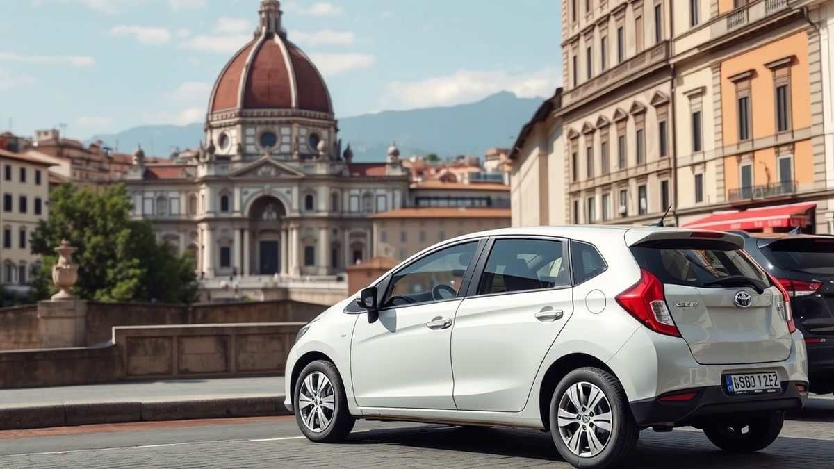 Арендованный автомобиль во Флоренции 