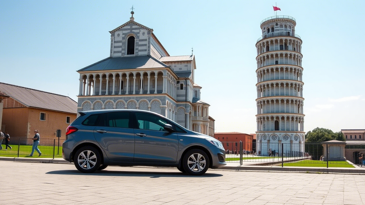 Арендованный автомобиль в Пизе 