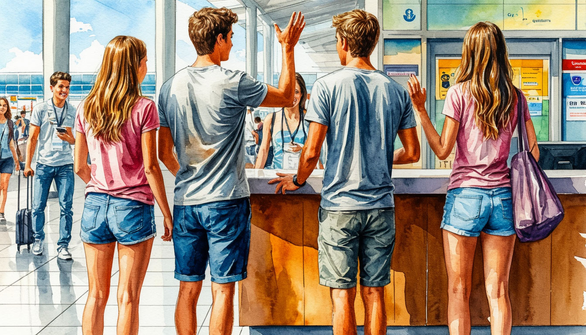 пытаются доказать что-то бедной девушке на стойке