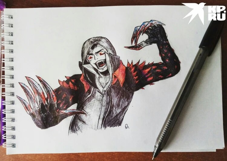 Александр рисовал мрачные картины. Фото: соцсети