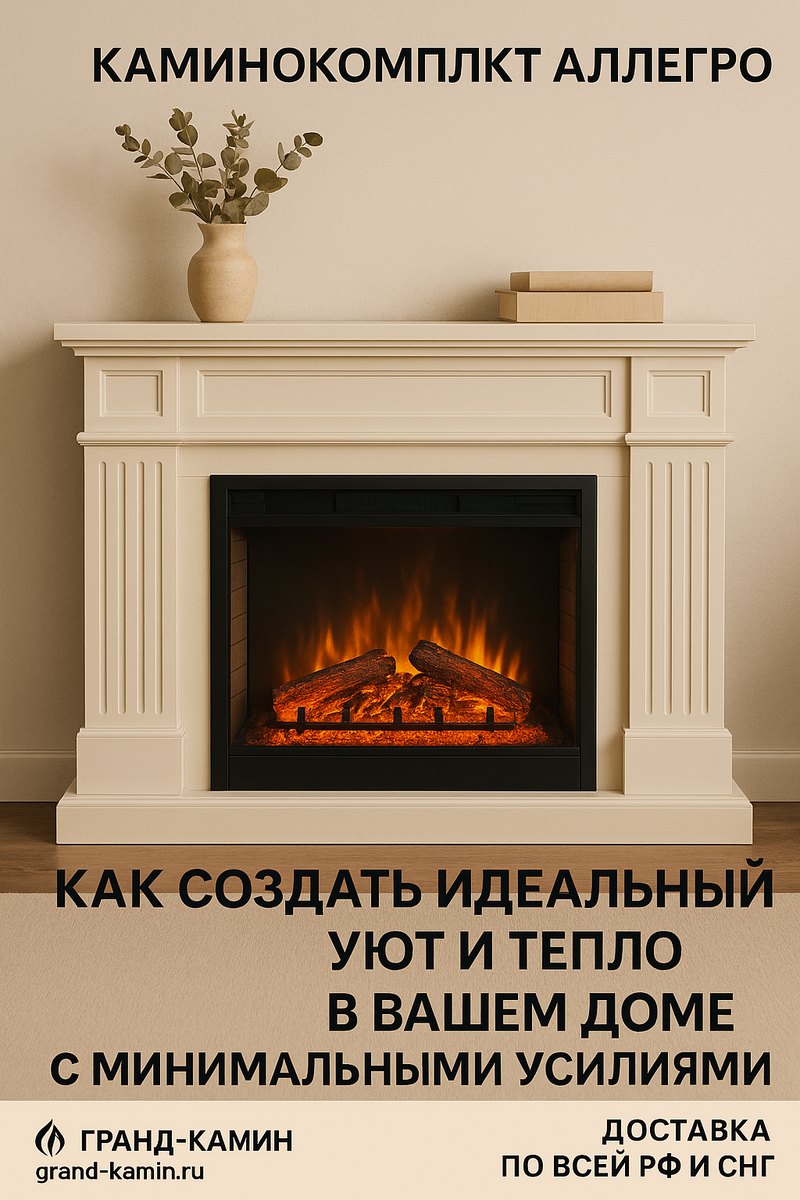    Каминокомплект Аллегро: как создать идеальный уют и тепло в вашем доме с минимальными усилиями Kamin