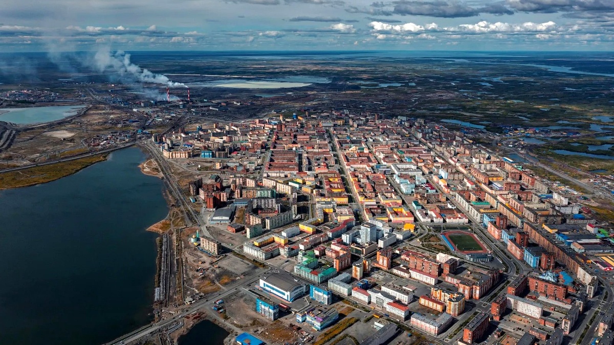 Норильск с высоты 
