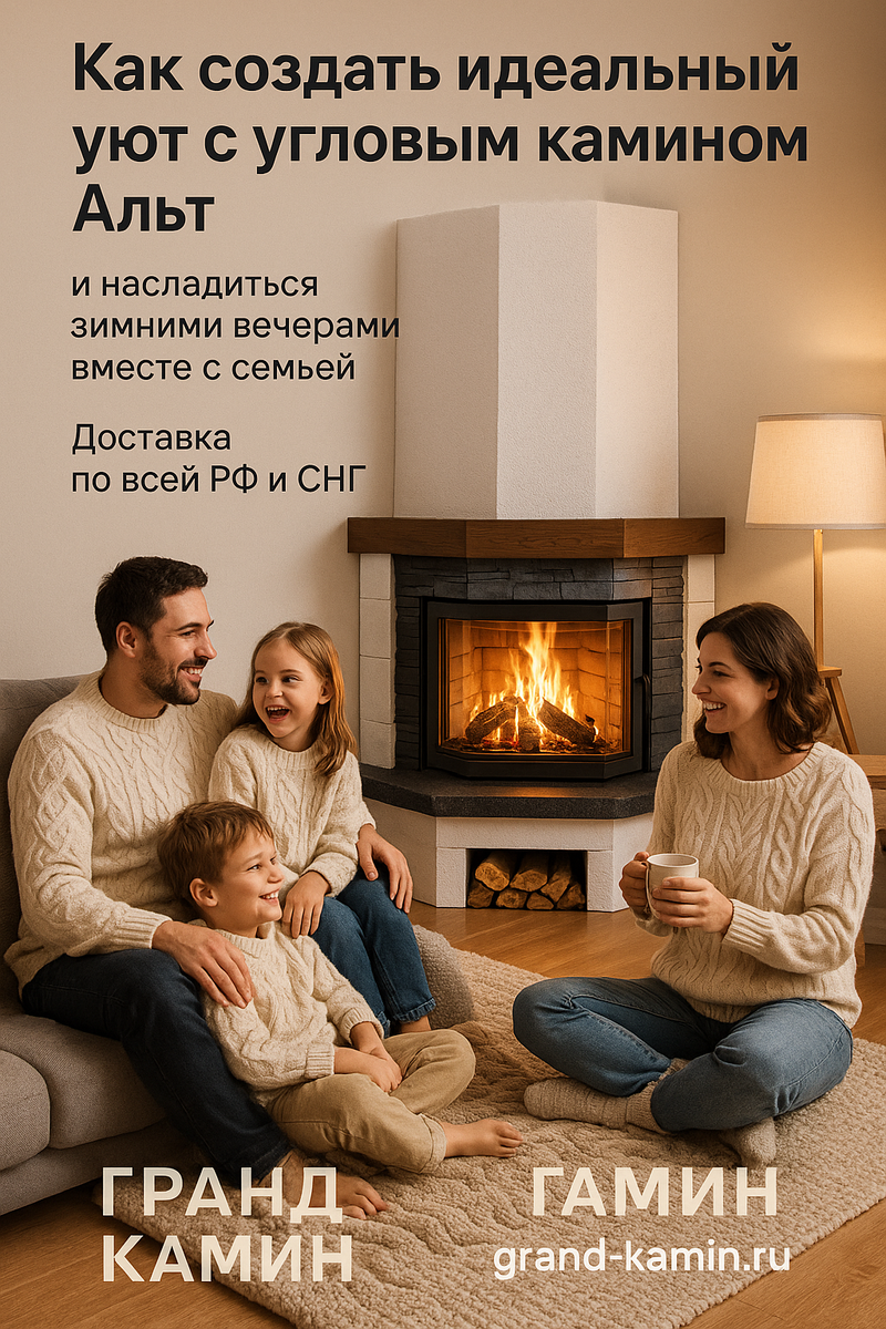    Как создать идеальный уют с угловым камином Альт и насладиться зимними вечерами вместе с семьей Kamin