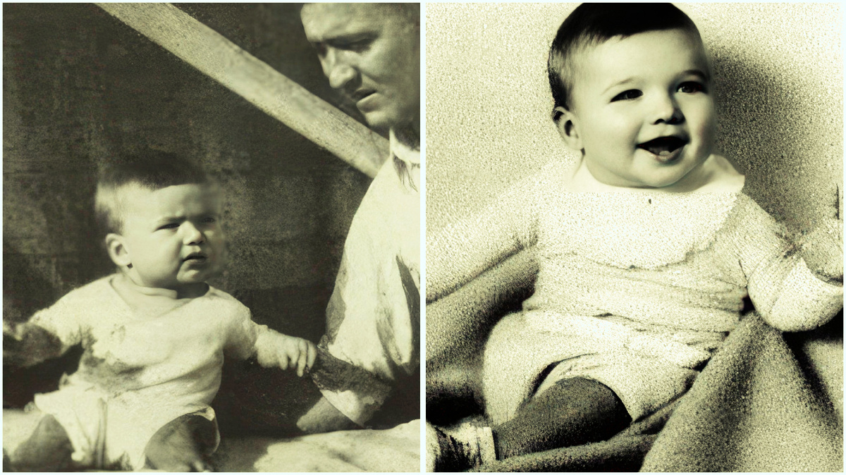 Маленький Клинт с папой. Фото из открытых источников в интернете.