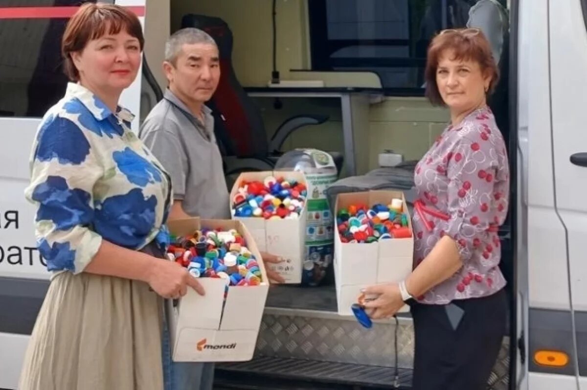    Астраханские железнодорожники собрали 20 кг «Добрых крышечек»