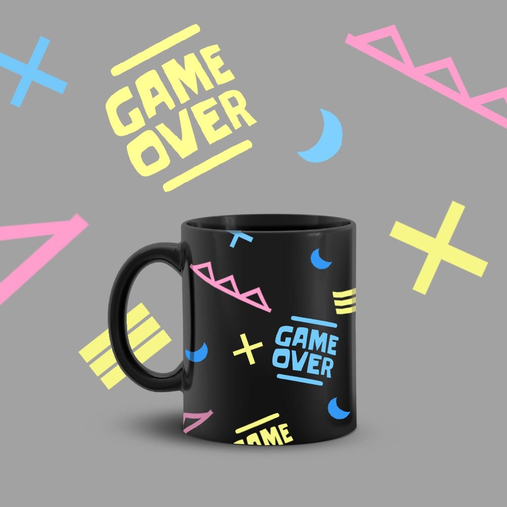 Кружка с орнаментом. Разработка макета.