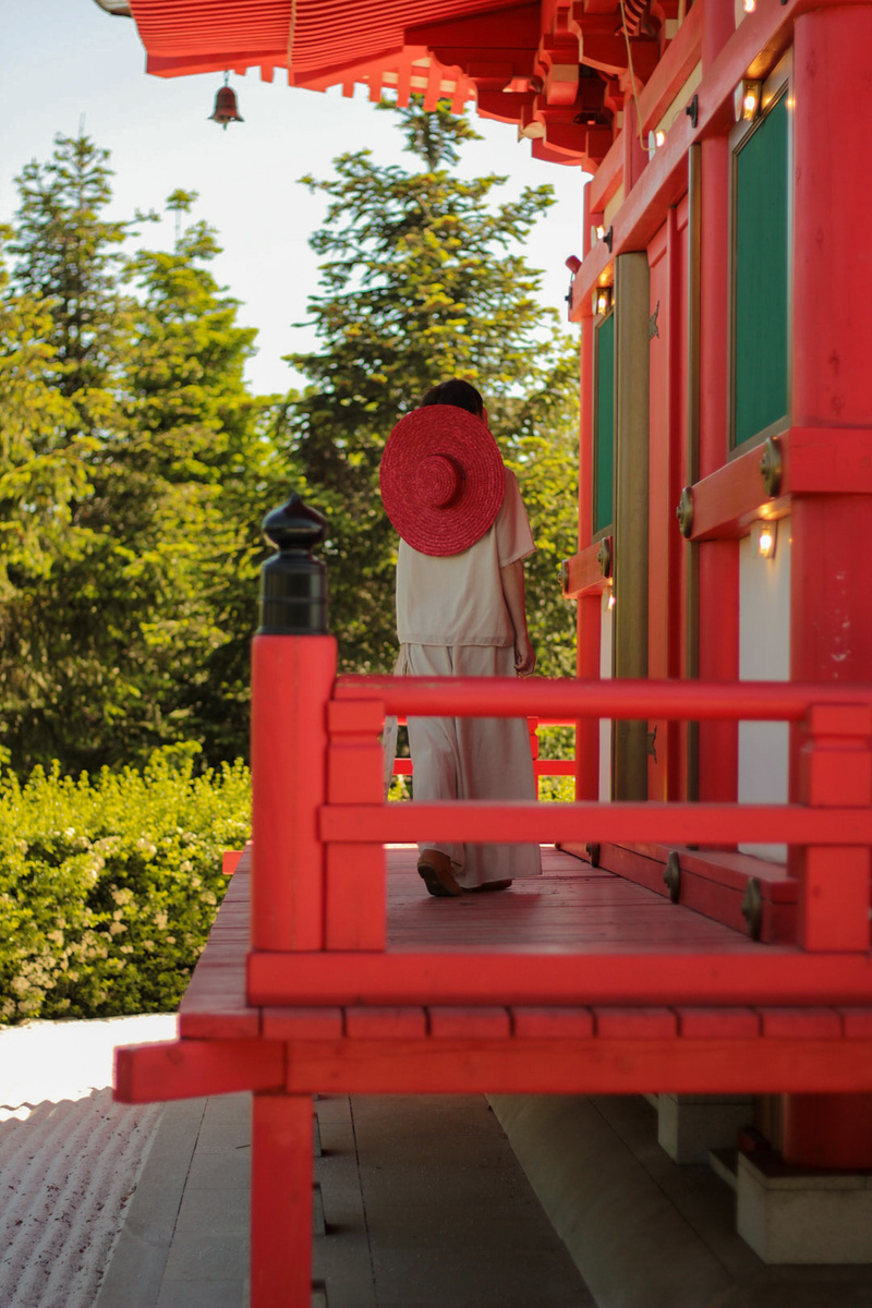 Для посещения Японского сада, мы приехали к 7 утра, чтобы получить QR-код для входа