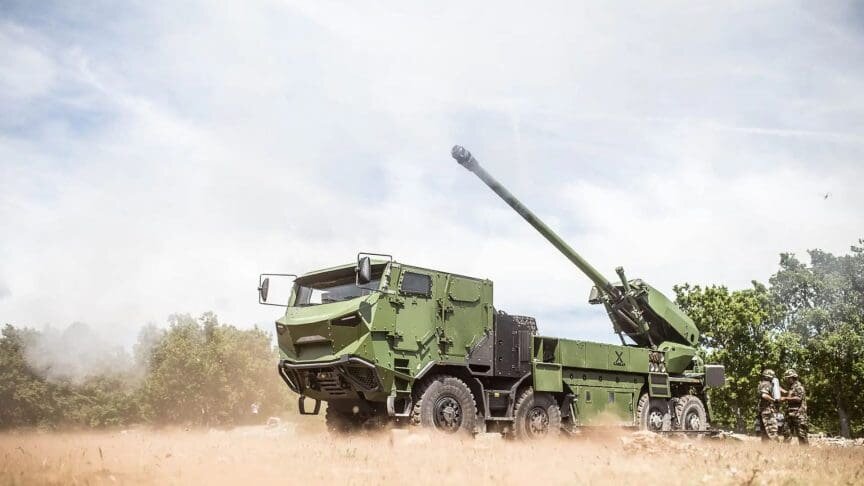 Чехия приступает к серийному производству французских САУ CAESAR 8×8. Фото: KNDS France