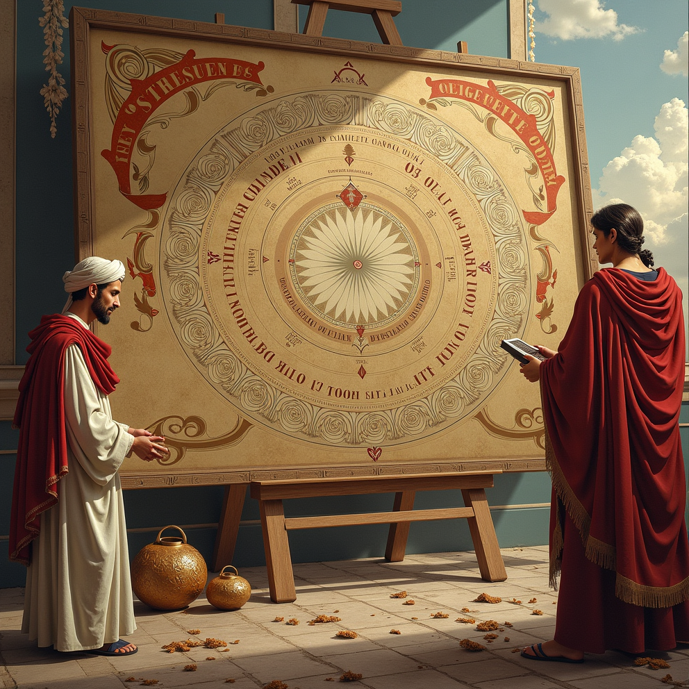 Древнеримский календарь. АВТОРСКОЕ ИЗОБРАЖЕНИЕ.