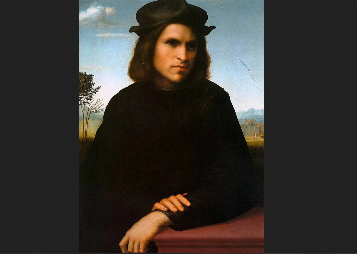 Франческо Франчабиджо. "Мужской портрет", 1510  г. Лувр
