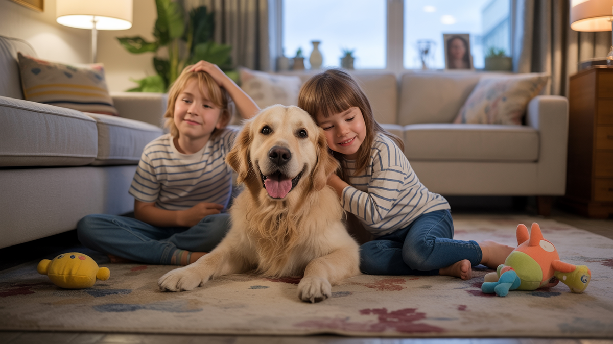 Золотистый ретривер: большая мягкая игрушка, но живой