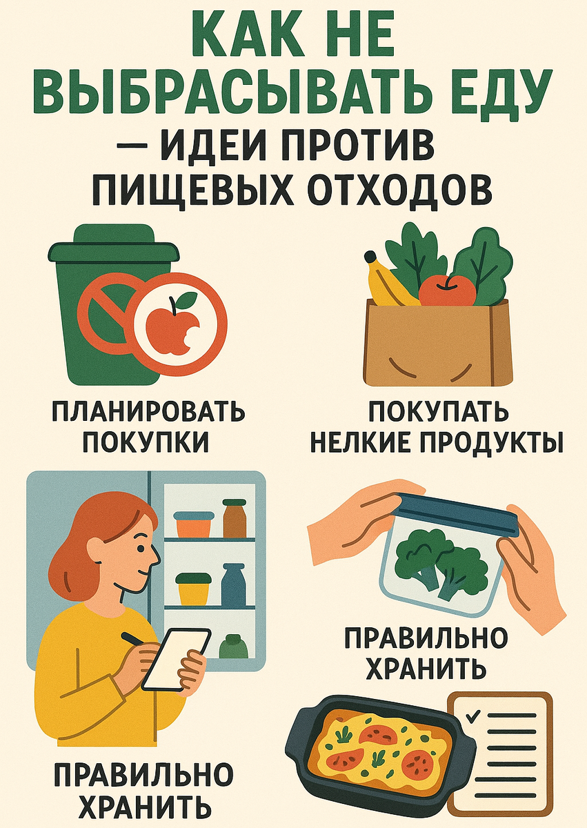 Как не выбрасывать еду — идеи против пищевых отходов