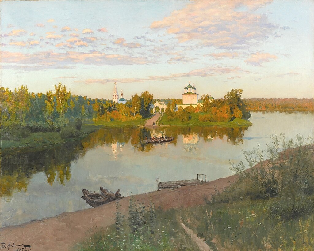   Исаак Левитан «Вечерний звон», 1892 г., общественное достояние