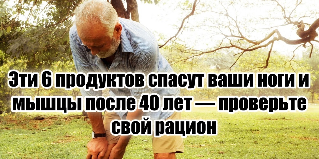 Если в вашем рационе нет 6 продуктов — готовьтесь к слабым ногам к 50 годам (подъем даже на 2 этаж станет настоящим испытанием)