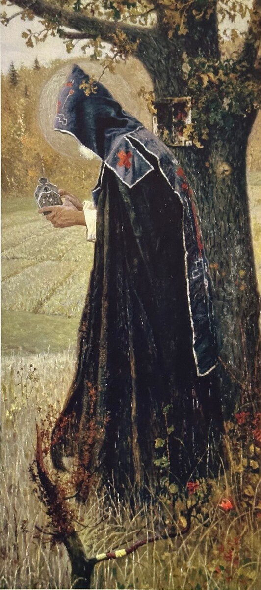 «Видение отроку Варфоломею». 1889. Фрагмент
