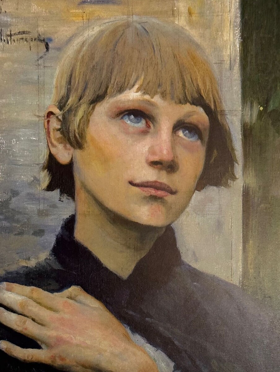 «Голова молящегося юноши». 1891