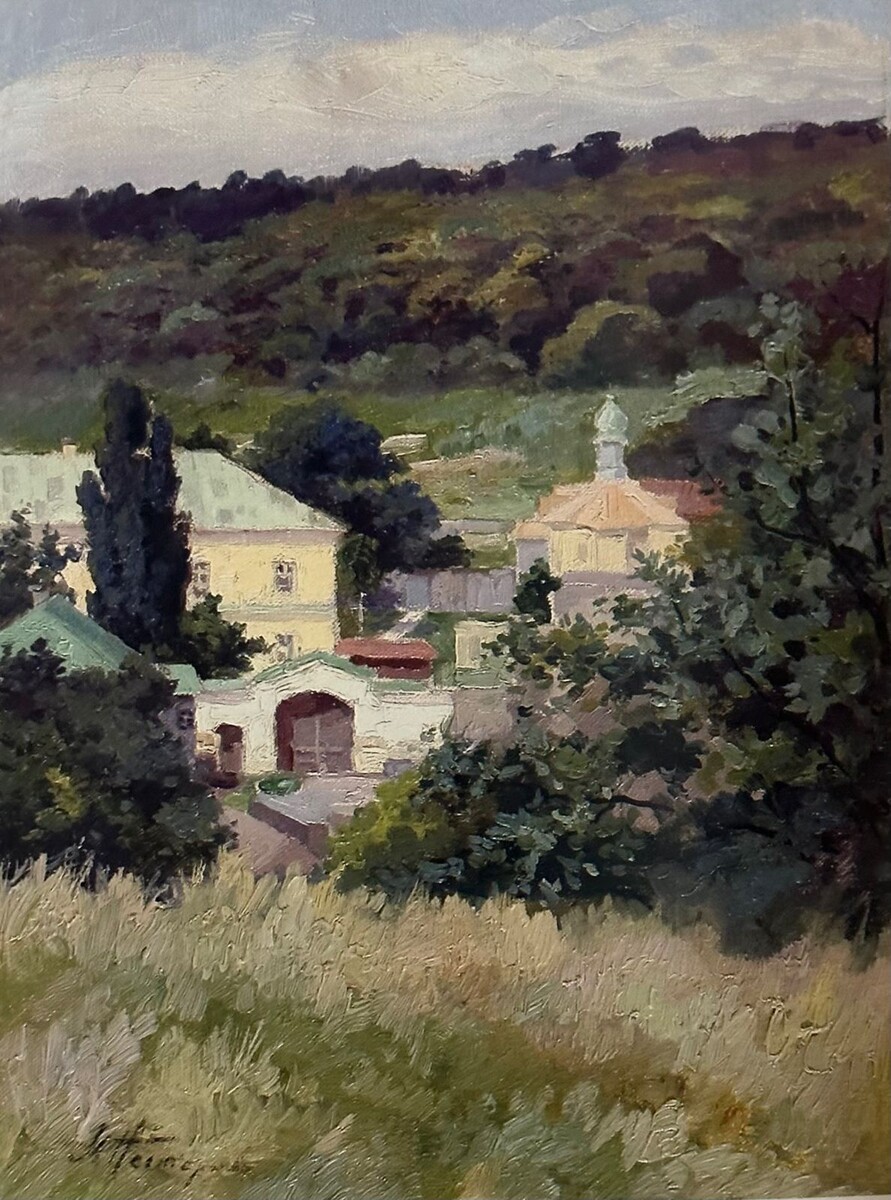 «Пейзаж с церковью». 1910