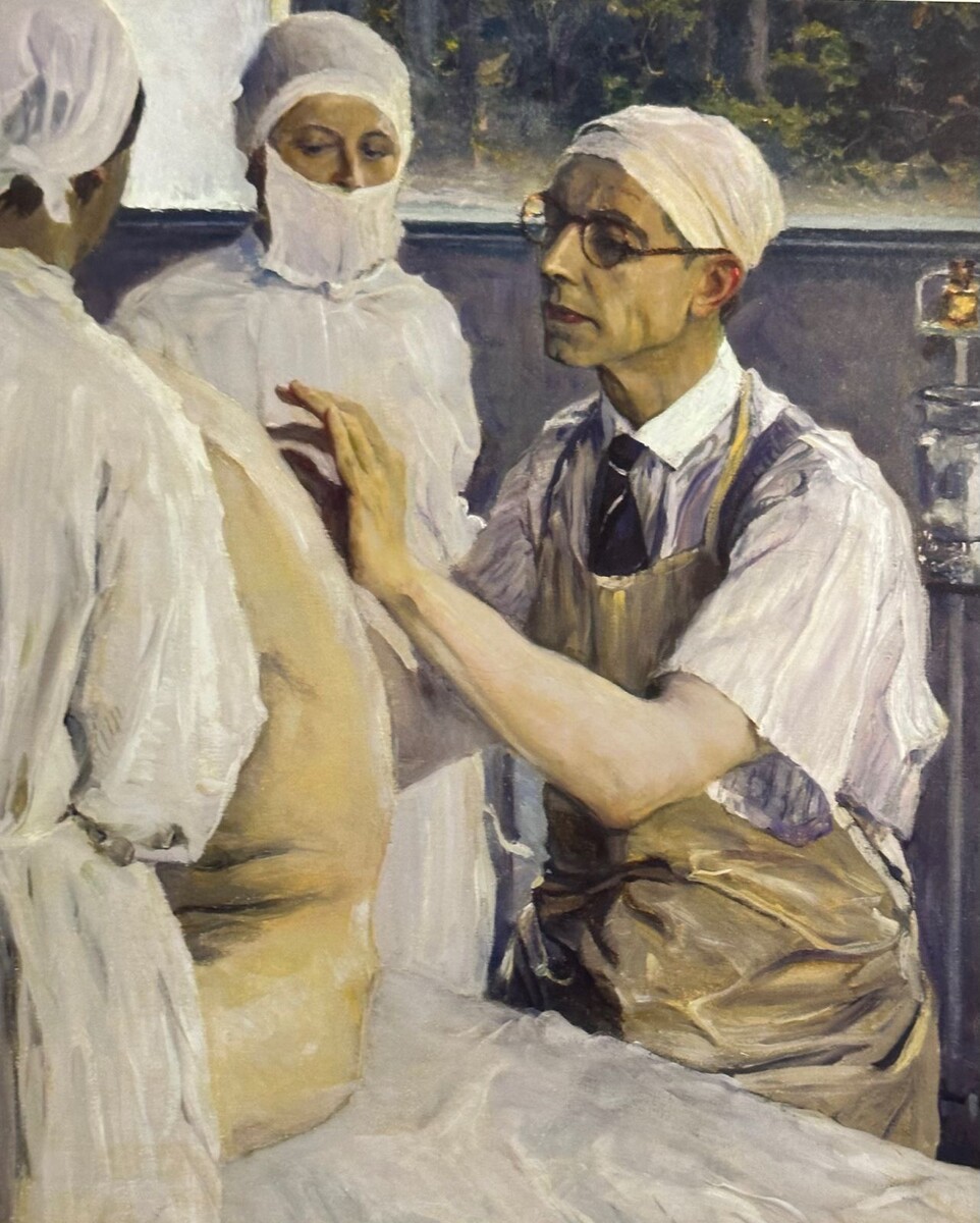 «Сергей Сергеевич Юдин во время операции». 1933