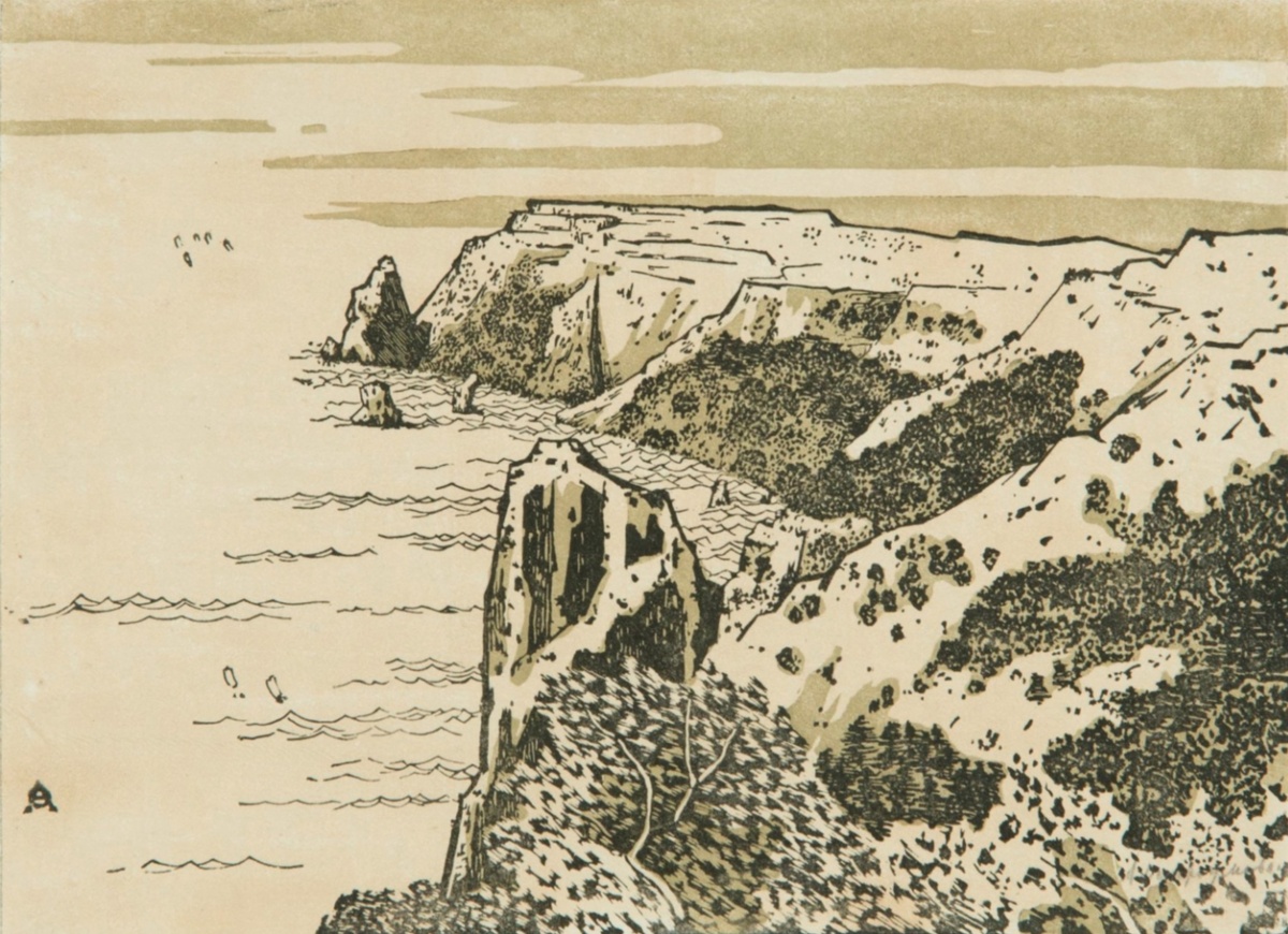 «Мыс Фиолент в Крыму (Подражание Хиросигэ)» (1903), Анна Петровна Остроумова-Лебедева