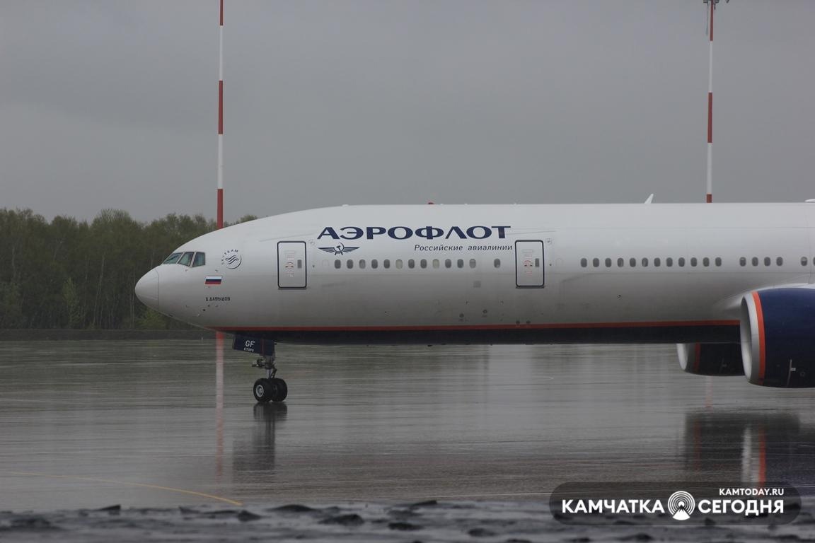 Фото: самолёт «Аэрофлота» в аэропорту Петропавловска-Камчатского / ИА «Камчатка» (архив)