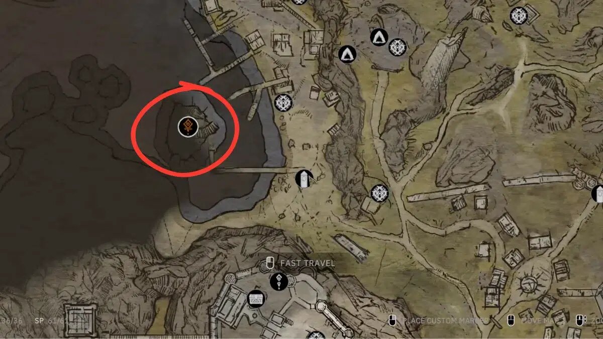    Местонахождение гонга в Tainted Grail: The Fall of Avalon