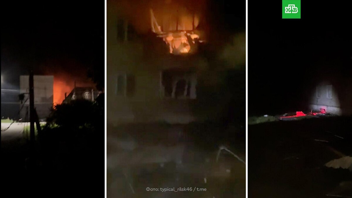    Семь человек пострадали при атаке БПЛА на Рыльск