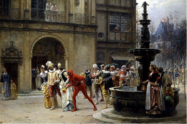 Венецианский карнавал (Carnevale di Venezia). Изображение имеется в свободном доступе. 