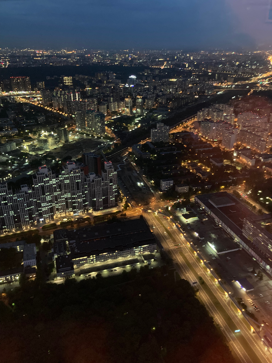 Москва с Останкинской телебашни 