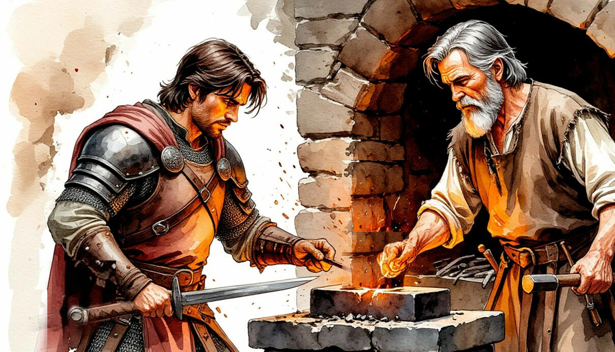 Вот твой клинок, — сказал он, когда работа была закончена — Острый, как страсть, но хрупкий, как гордость