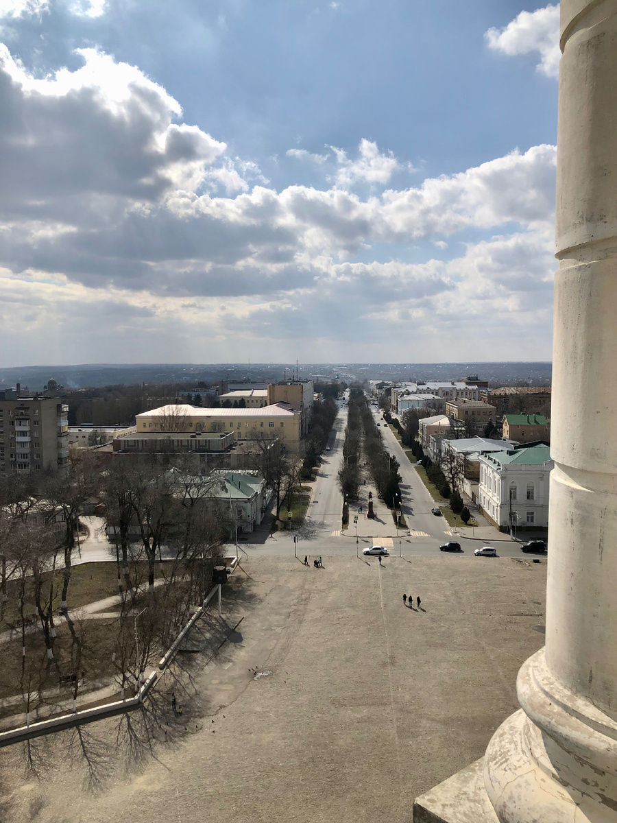 Вид на Платовский проспект с колокольни Вознесенского собора. Новочеркасск 