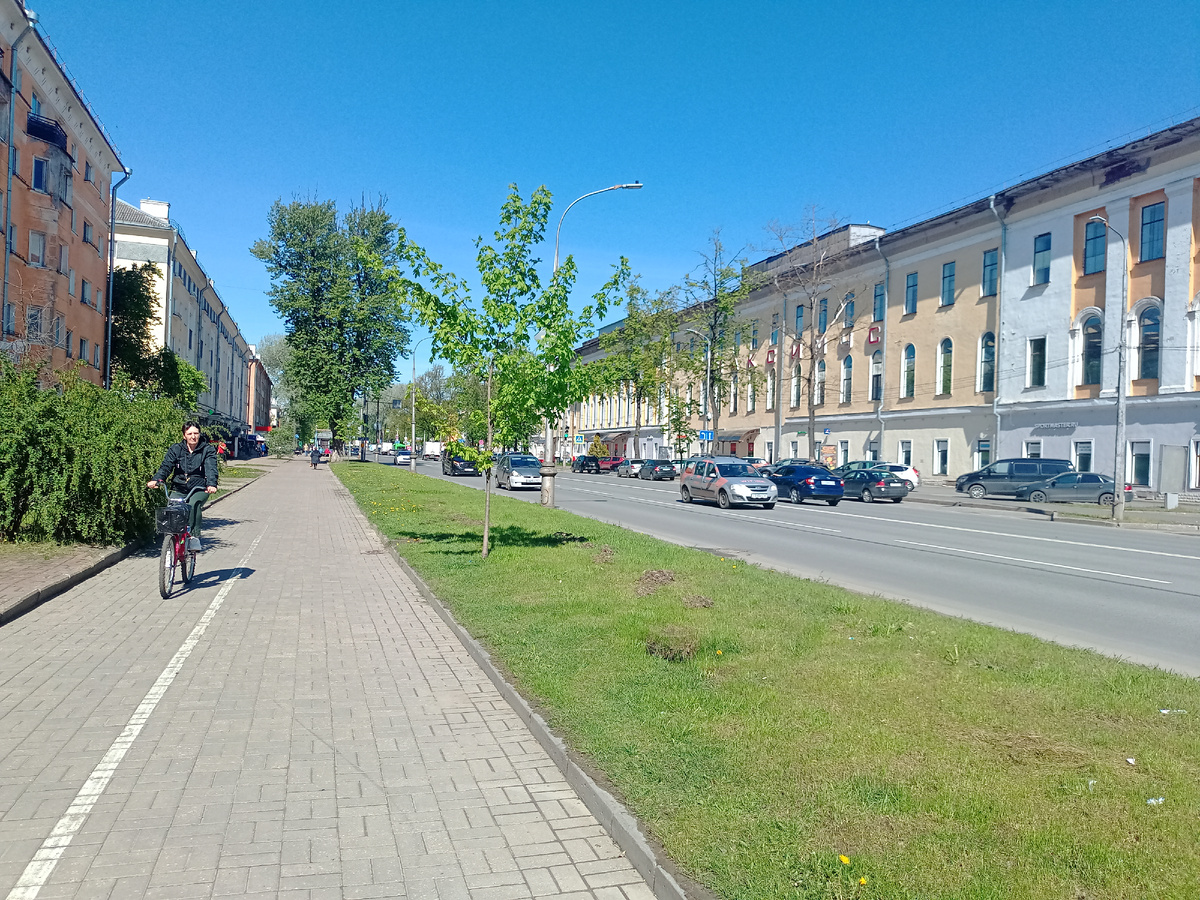 Октябрьский проспект. Г. Псков. 