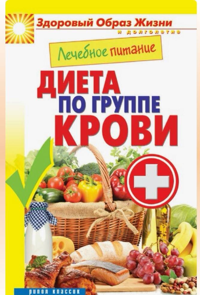 Книга "Диета по группе крови"